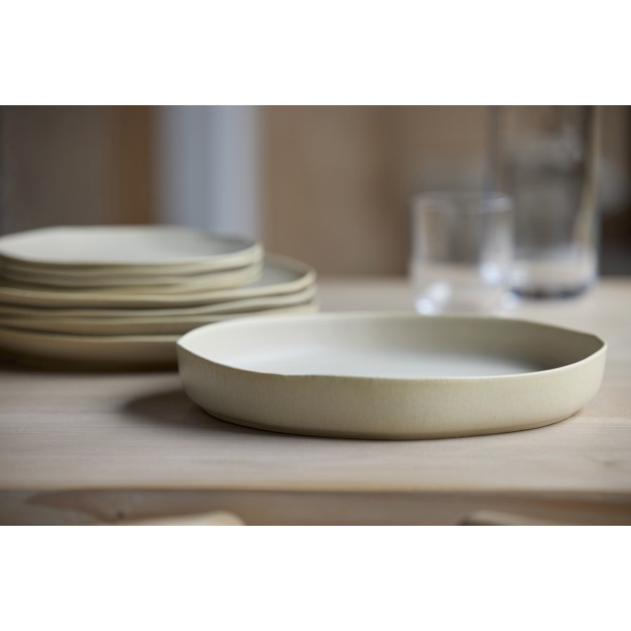 Villa Collection Shoku Serveringsfad 28 cm, Soft Beige