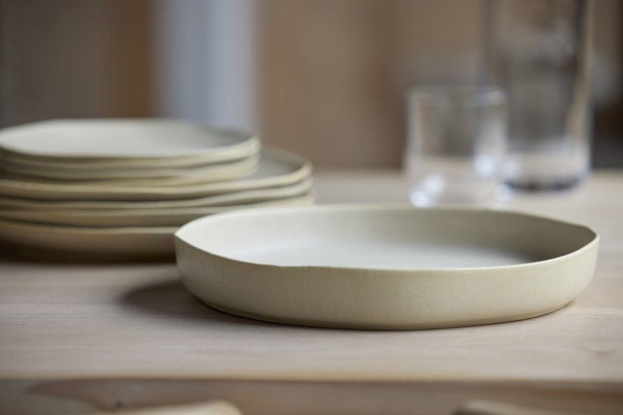 Villa Collection Shoku Serveringsfad 28 cm, Soft Beige