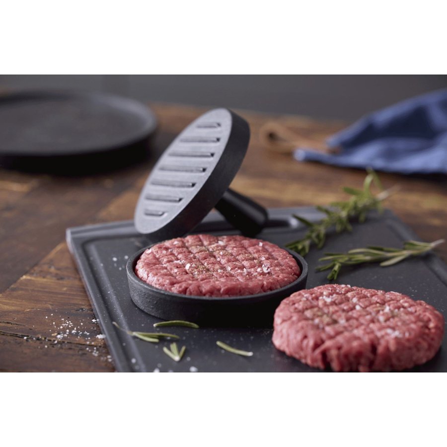 HOLM Burgerpressen 12 cm, Schwarz