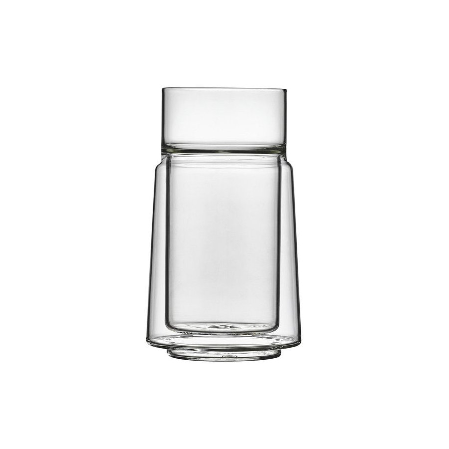 Jacob Jensen Doppelwandiges Glas 33 cl, Klar