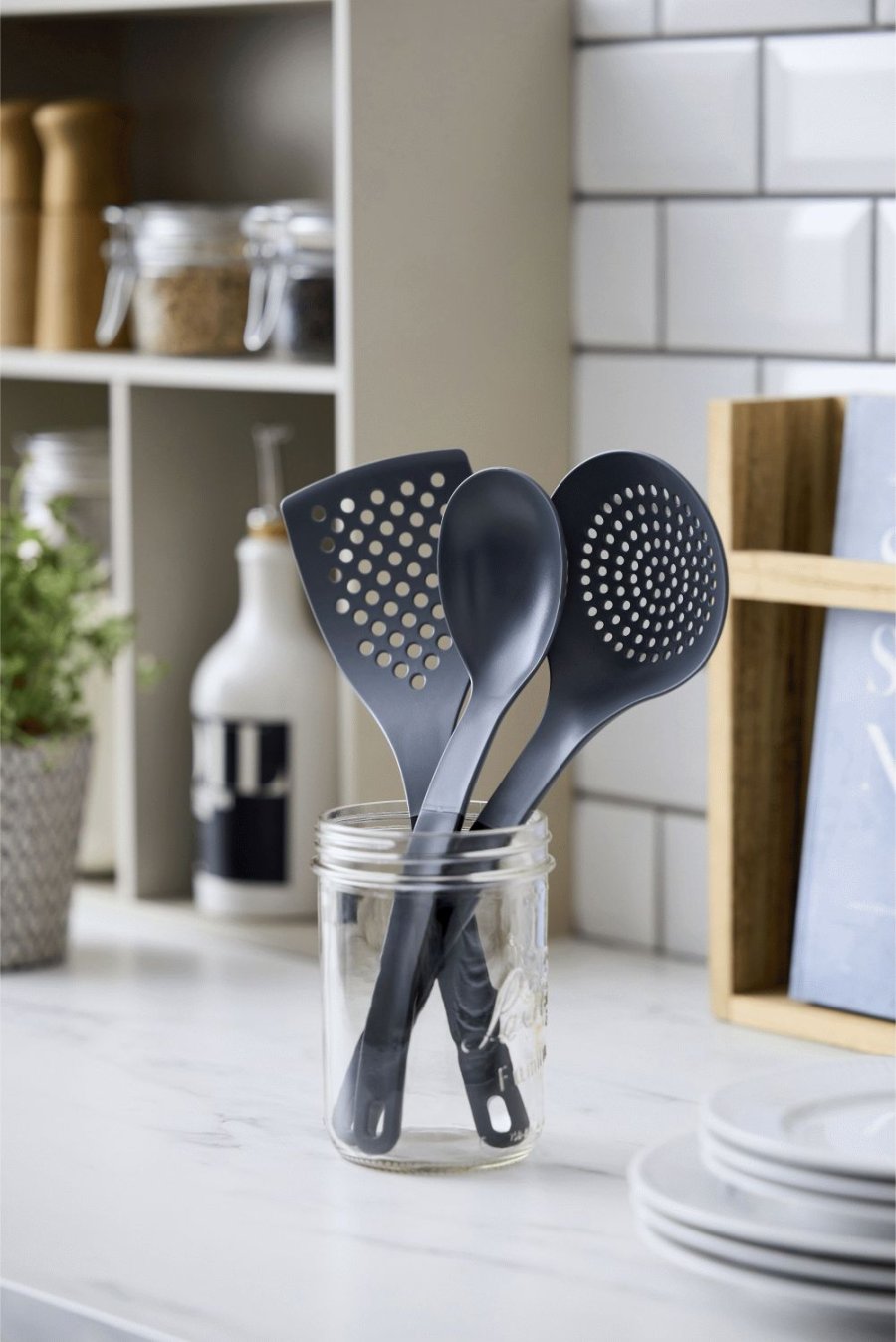 Rosti Optima K�chenutensilien 3er Set, Schwarz