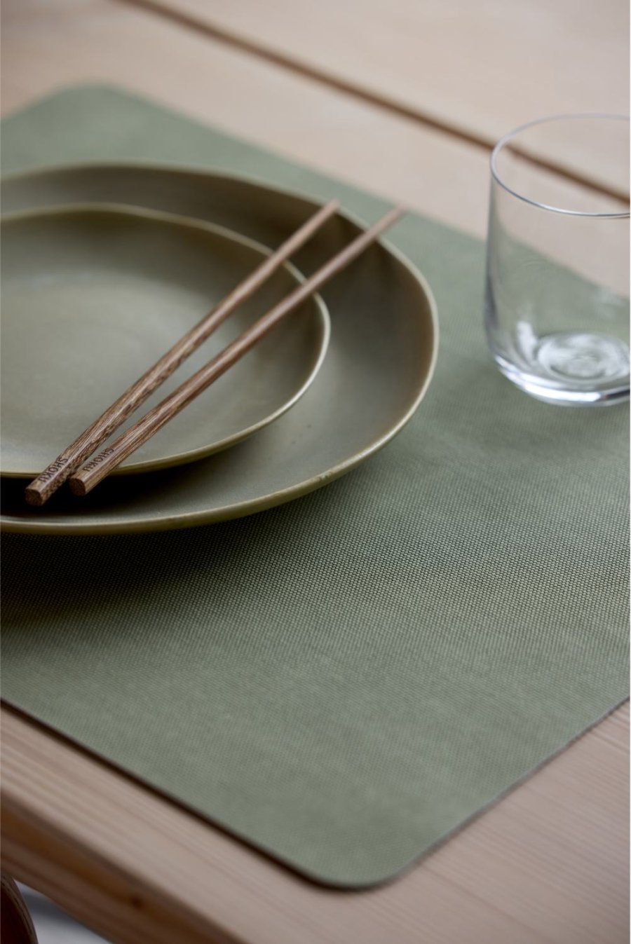Villa Collection Shoku Dkkeserviet 4 stk. 46x35 cm, Pure Green