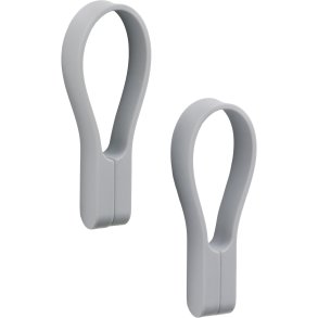 Zone Denmark Loop Magnet Hndkldestrop 2 stk. 9 cm, Gull Grey