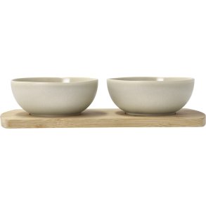 Villa Collection Shoku Hgel mit zwei Schsseln, Soft Beige