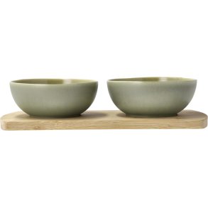 Villa Collection Shoku Hgel mit zwei Schsseln, Pure Green