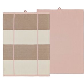 Södahl Blocks Viskestykke 2 stk. 50x70 cm, Rose