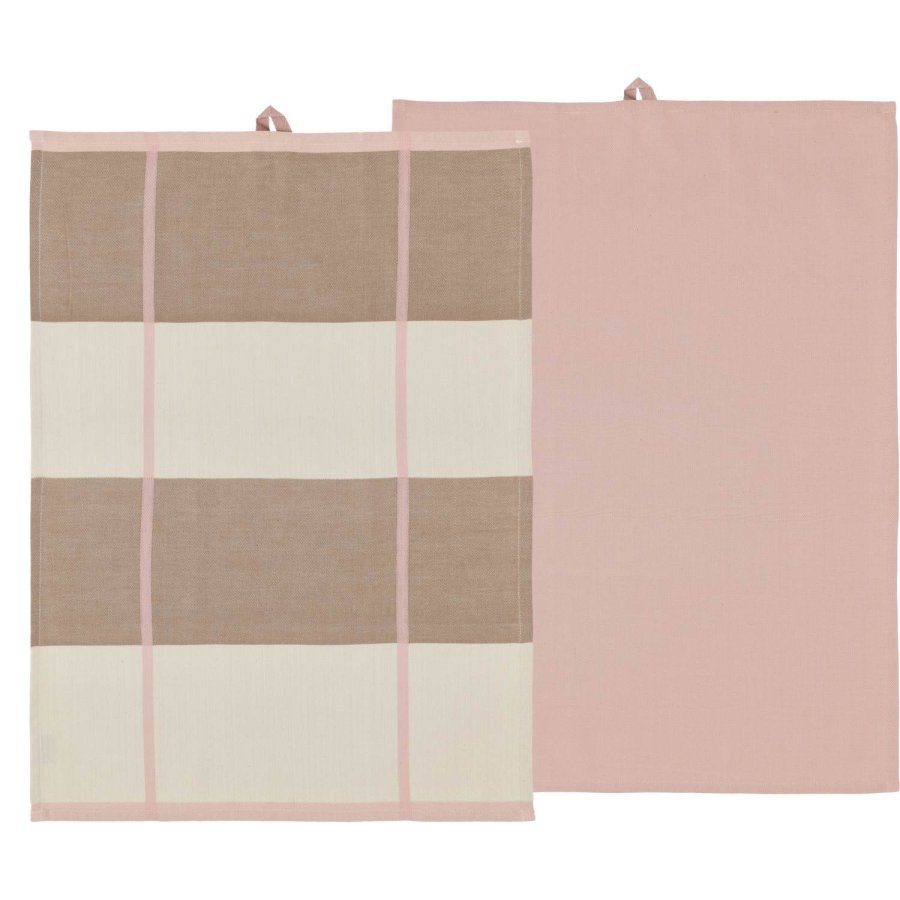 Södahl Blocks Viskestykke 2 stk. 50x70 cm, Rose