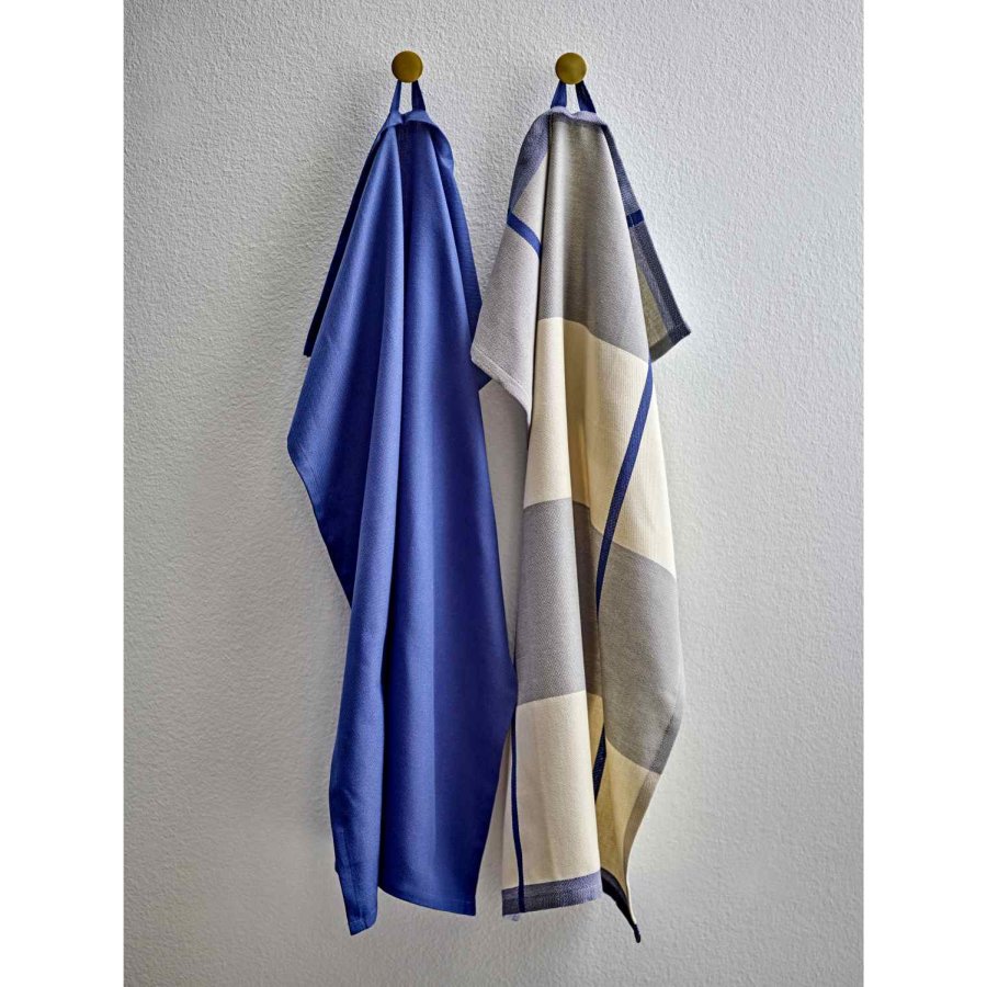 Södahl Blocks Viskestykke 2 stk. 50x70 cm, Royal Blue