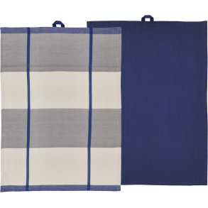 Södahl Blocks Viskestykke 2 stk. 50x70 cm, Royal Blue