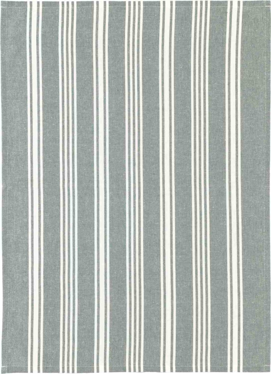 Bastian Eco Stripe Geschirrtuch recyceln 50x70 cm, Green Bay
