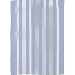 Bastian Eco Stripe Recycle Viskestykke 50x70 cm, Dream Blue