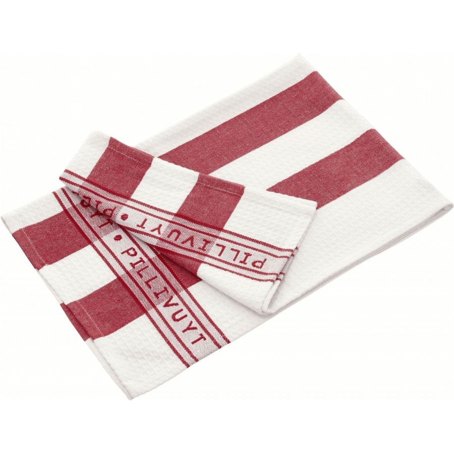 Pillivuyt Viskestykke 60x90 cm, Hvid/Rd