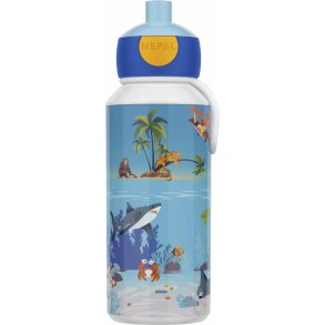 Mepal Popup Campus Trinkflasche 400 ml, Ocean