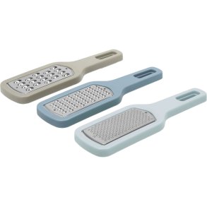 Funktion Reibe 3er Set, Blau/Hellblau/Grau