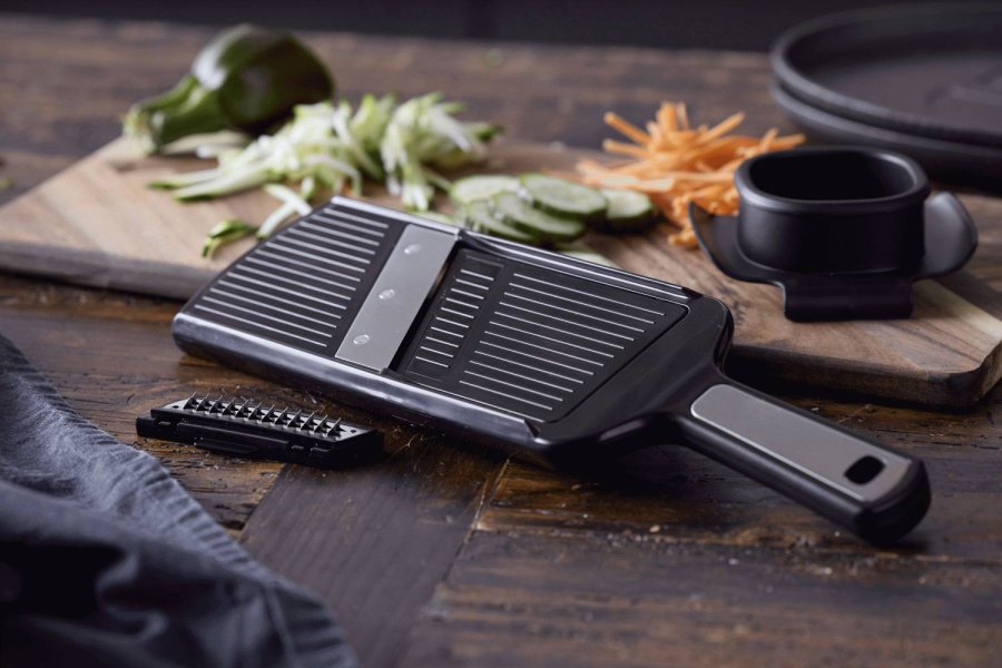 HOLM Mandolineneisen, Schwarz/Stahl