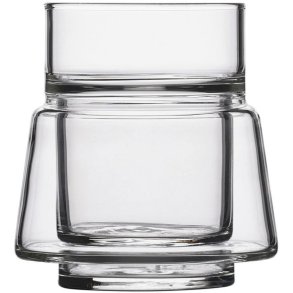 Jacob Jensen Doppelwandiges Glas 7 cl, Klar