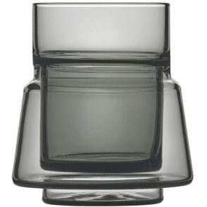 Jacob Jensen Doppelwandiges Glas 7 cl, Schwarz