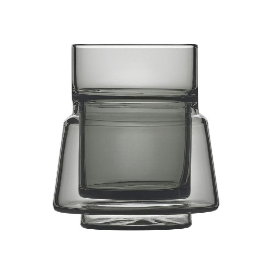 Jacob Jensen Doppelwandiges Glas 7 cl, Schwarz