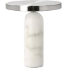 Villa Collection Vilja Bordlampe H25 cm, Hvid/Krom