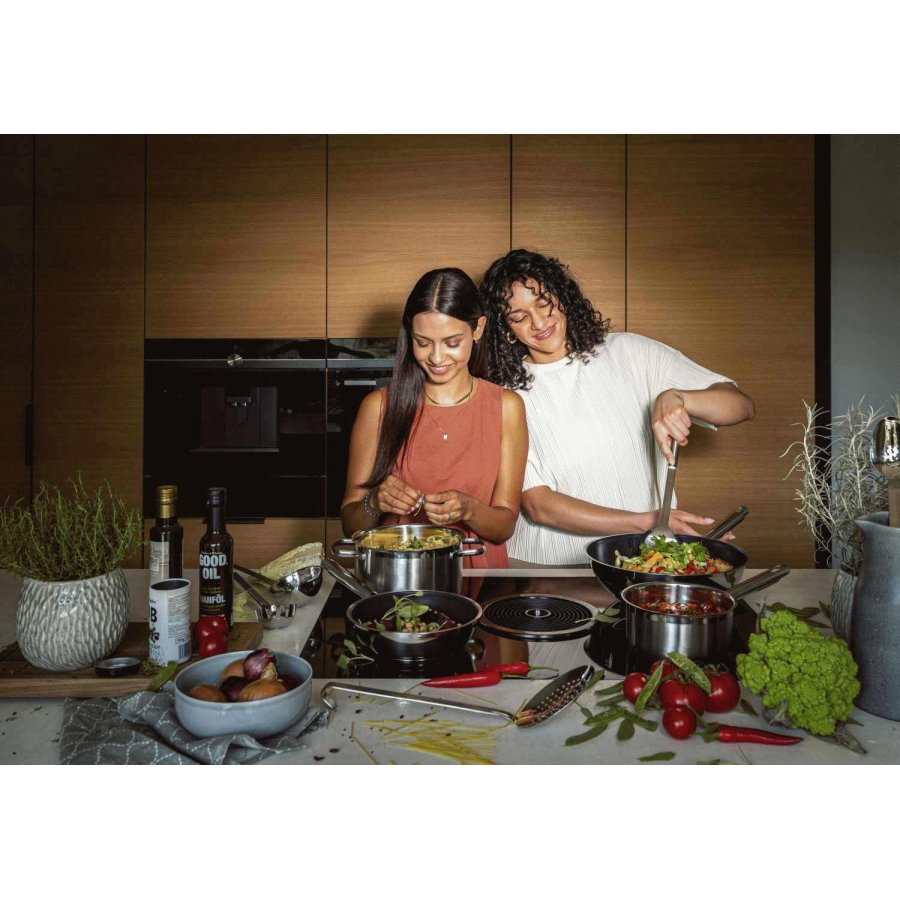 Rsle PureElements Topfset mit Deckel 7-teilig, Stahl