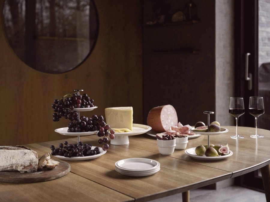 Zone Denmark Eau Lagkagefad 32 cm, Offwhite