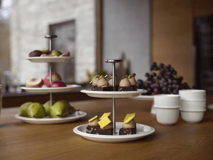 Zone Denmark Eau Etagere H21 cm, Cremefarben