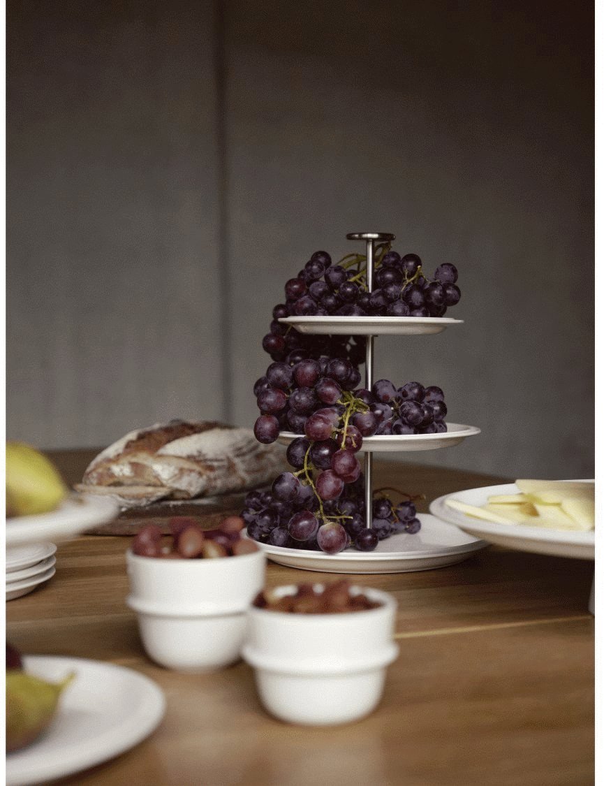 Zone Denmark Eau Etagere H29 cm, Cremefarben