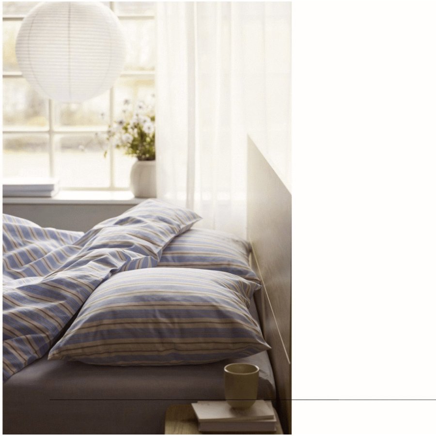 Södahl Flow Sengetj 140x220 cm, Sky Blue