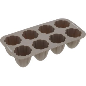 Blomsterbergs Flødebolleform Kuppel 8 stk, Latte