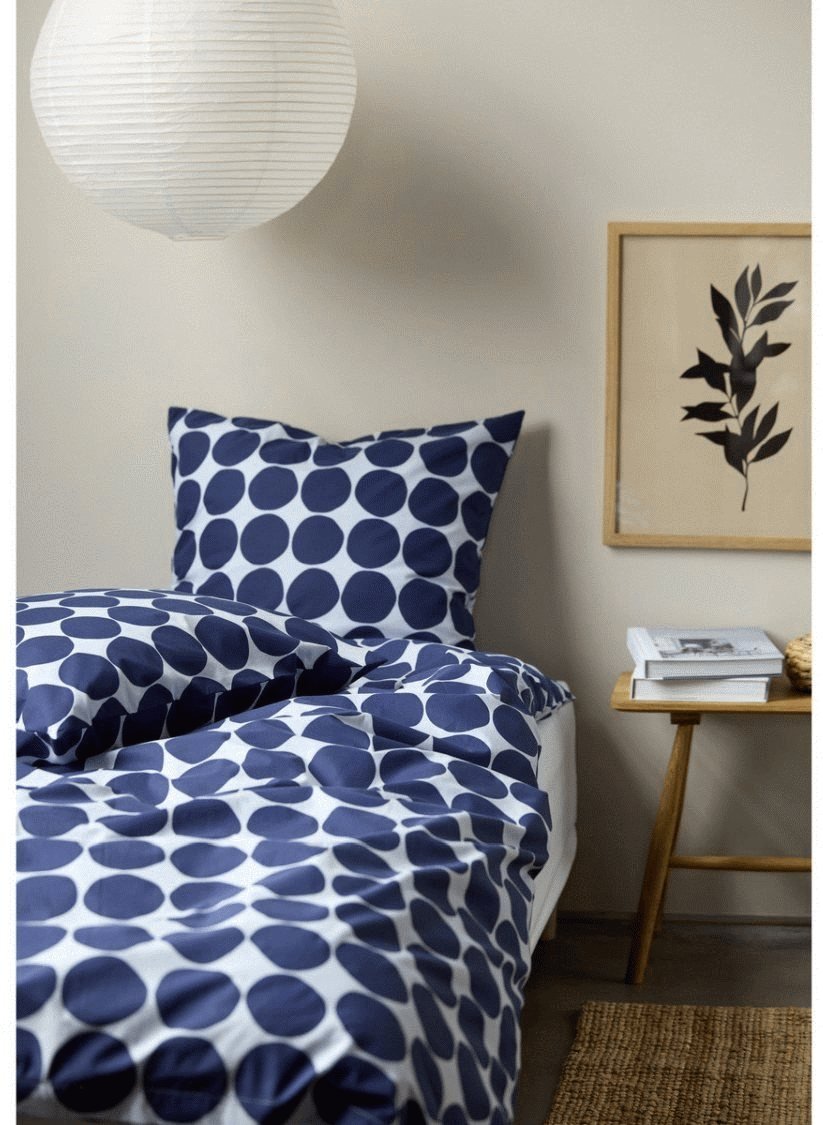 Södahl Bubbles Sengetj 140x200 cm, Linen Blue