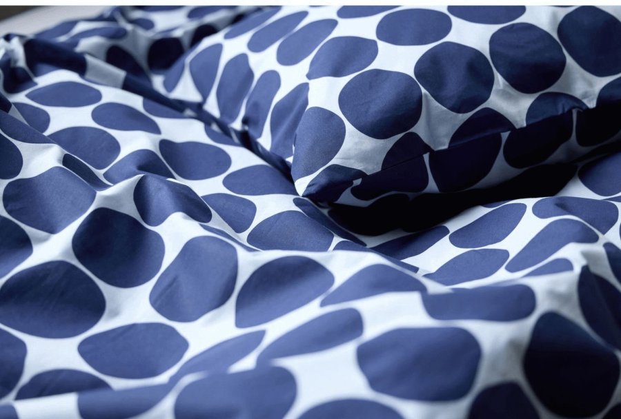 Södahl Bubbles Sengetj 140x200 cm, Linen Blue