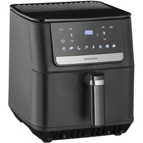 Nordic Sense Heiluftfritteuse 6,5 L, Schwarz