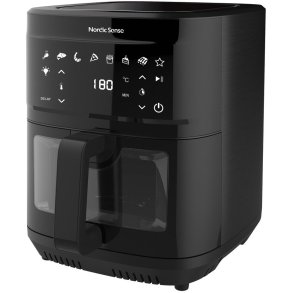 Nordic Sense Heiluftfritteuse 9 L, Schwarz