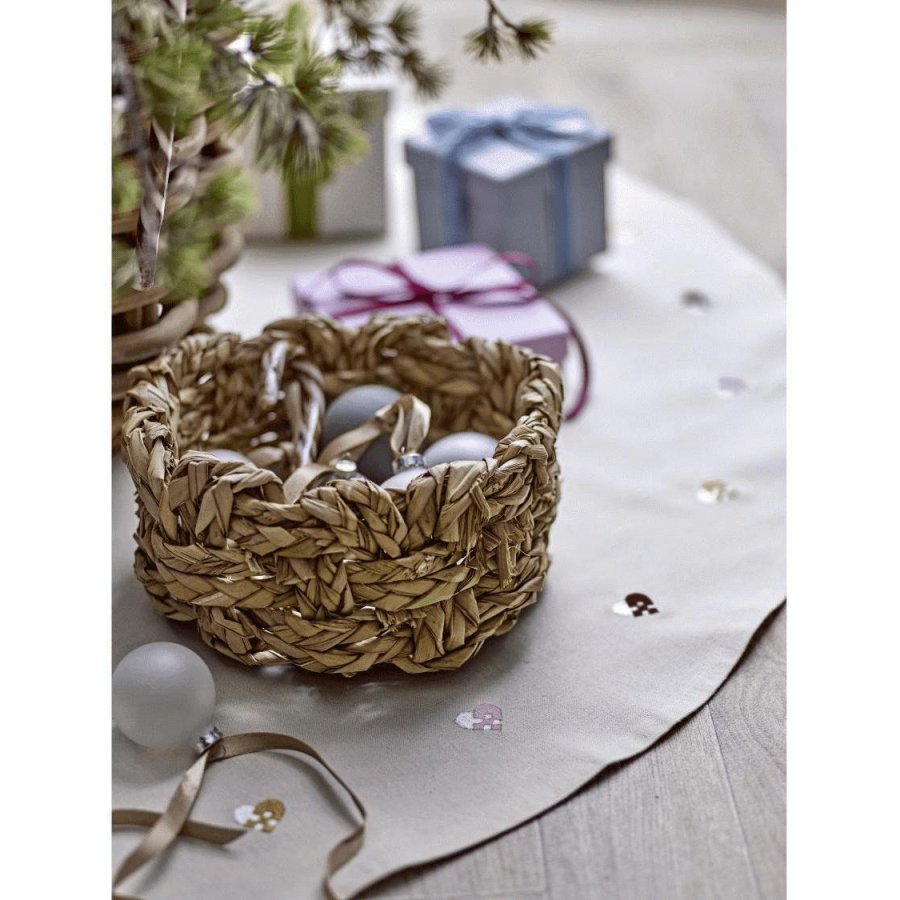 Sdahl Christmas Hearts Embroidery Weihnachtsbaumdecke 110 cm, Rose