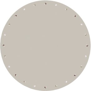 Södahl Christmas Hearts Embroidery Juletrstppe 110 cm, Rose