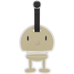 Hoptimist Koffer-Etikett 10,5 cm, Latte