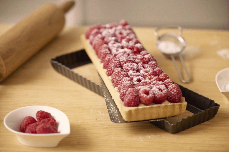 Blomsterbergs Rechteckige Tarteform 30x11 cm, Dunkelgrau