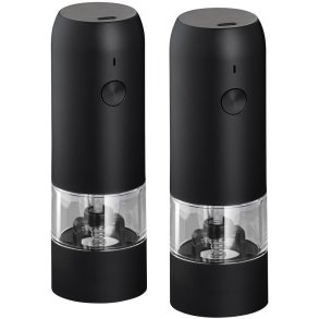 Nordic Sense Elektrische Salz- und Pfeffermhle H14,8 cm, Schwarz