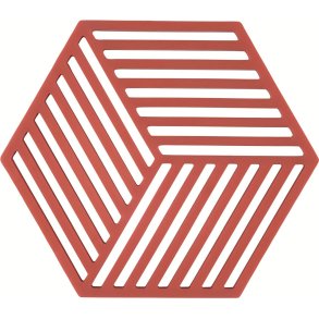 Zone Denmark Hexagon Untersetzer 16x14 cm, Burned Red