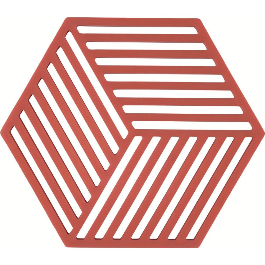 Zone Denmark Hexagon Bordskner 16x14 cm, Burned Red