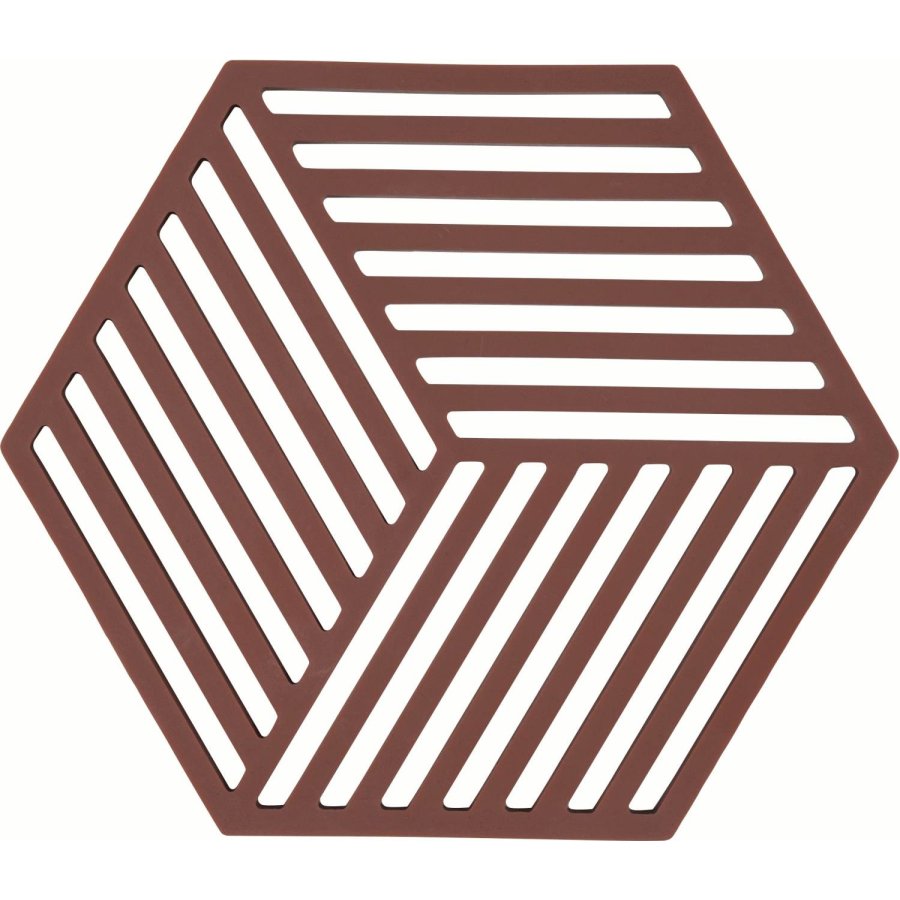 Zone Denmark Hexagon Bordskner 16x14 cm, Burgundy