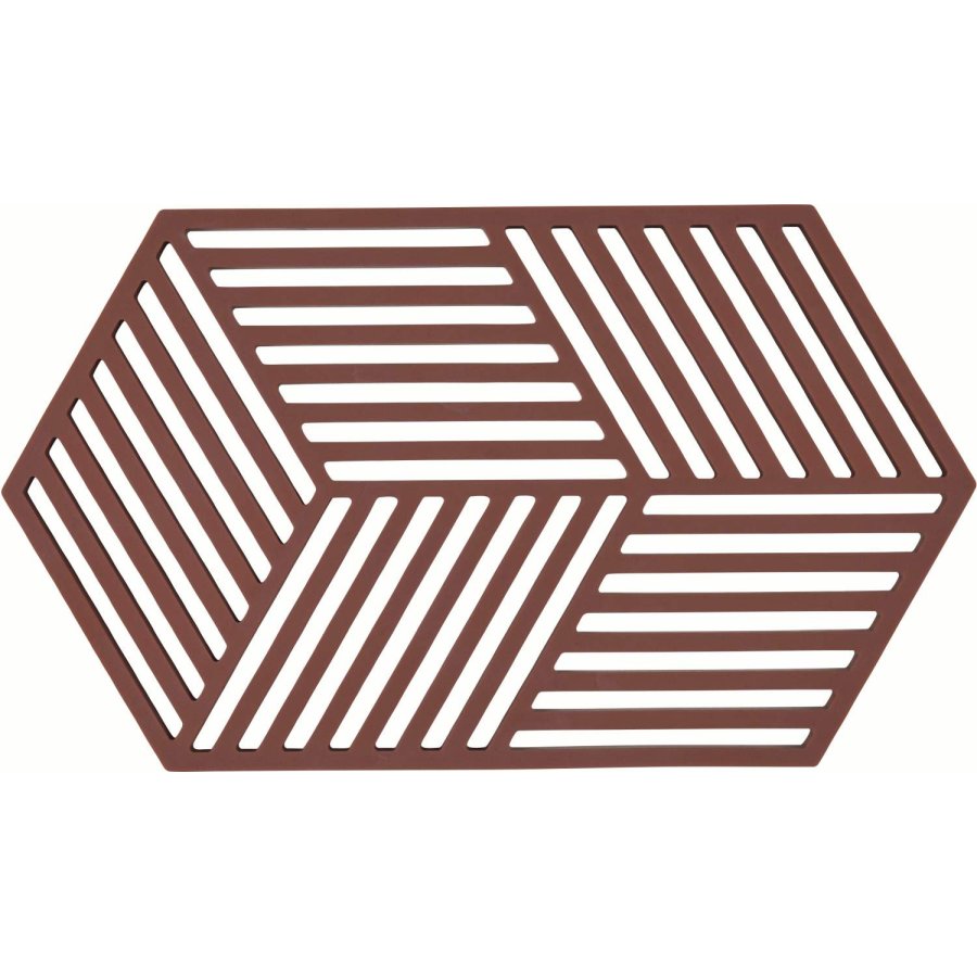 Zone Denmark Hexagon Bordskner 24x14 cm, Burgundy
