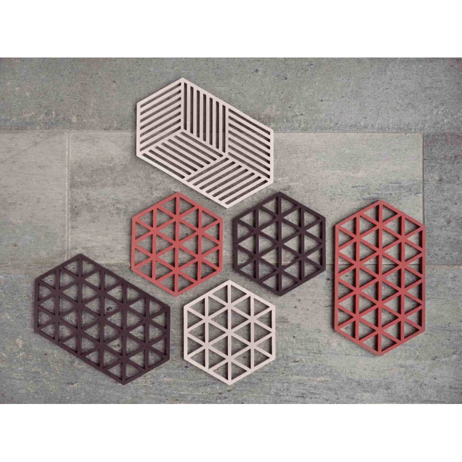 Zone Denmark Triangles Bordskner 16x14 cm, Rose