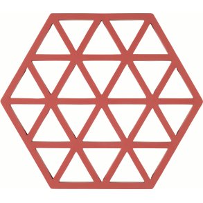 Zone Denmark Triangles Untersetzer 16x14 cm, Burned Red