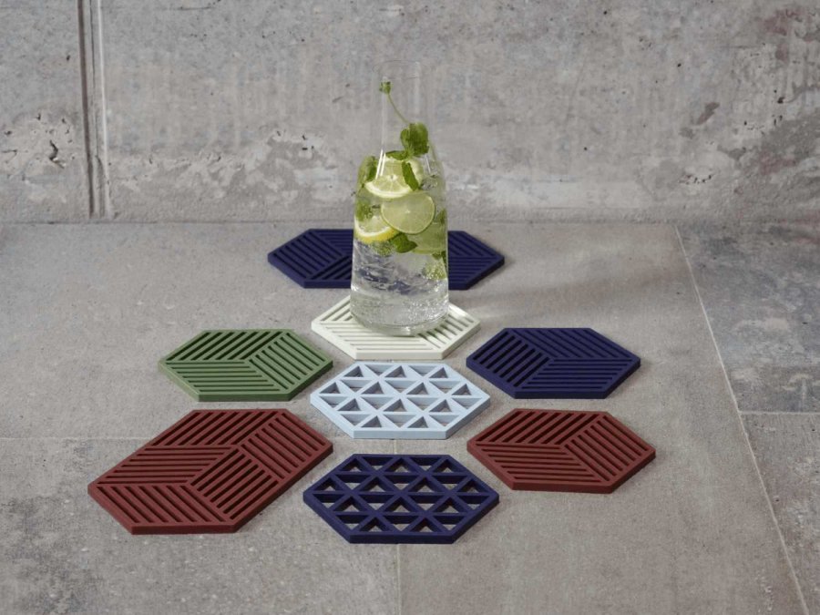 Zone Denmark Triangles Bordskner 16x14 cm, Midnight