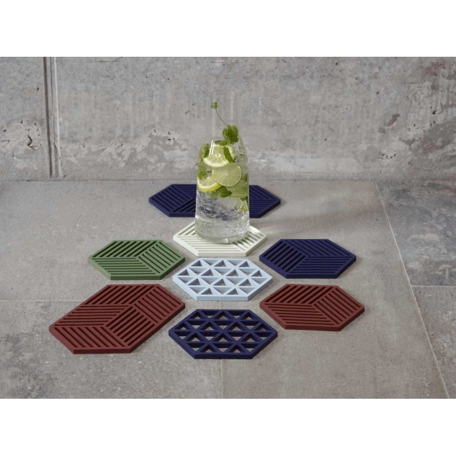 Zone Denmark Triangles Bordskner 16x14 cm, Bl