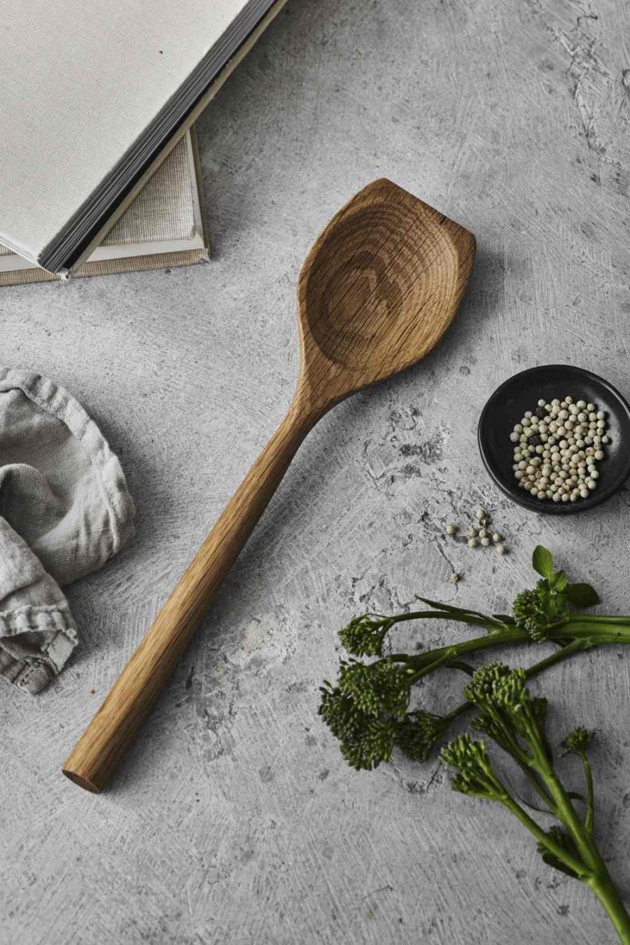 Pillivuyt Gourmet Douron Breiter Kochlffel 30,5 cm, Eiche