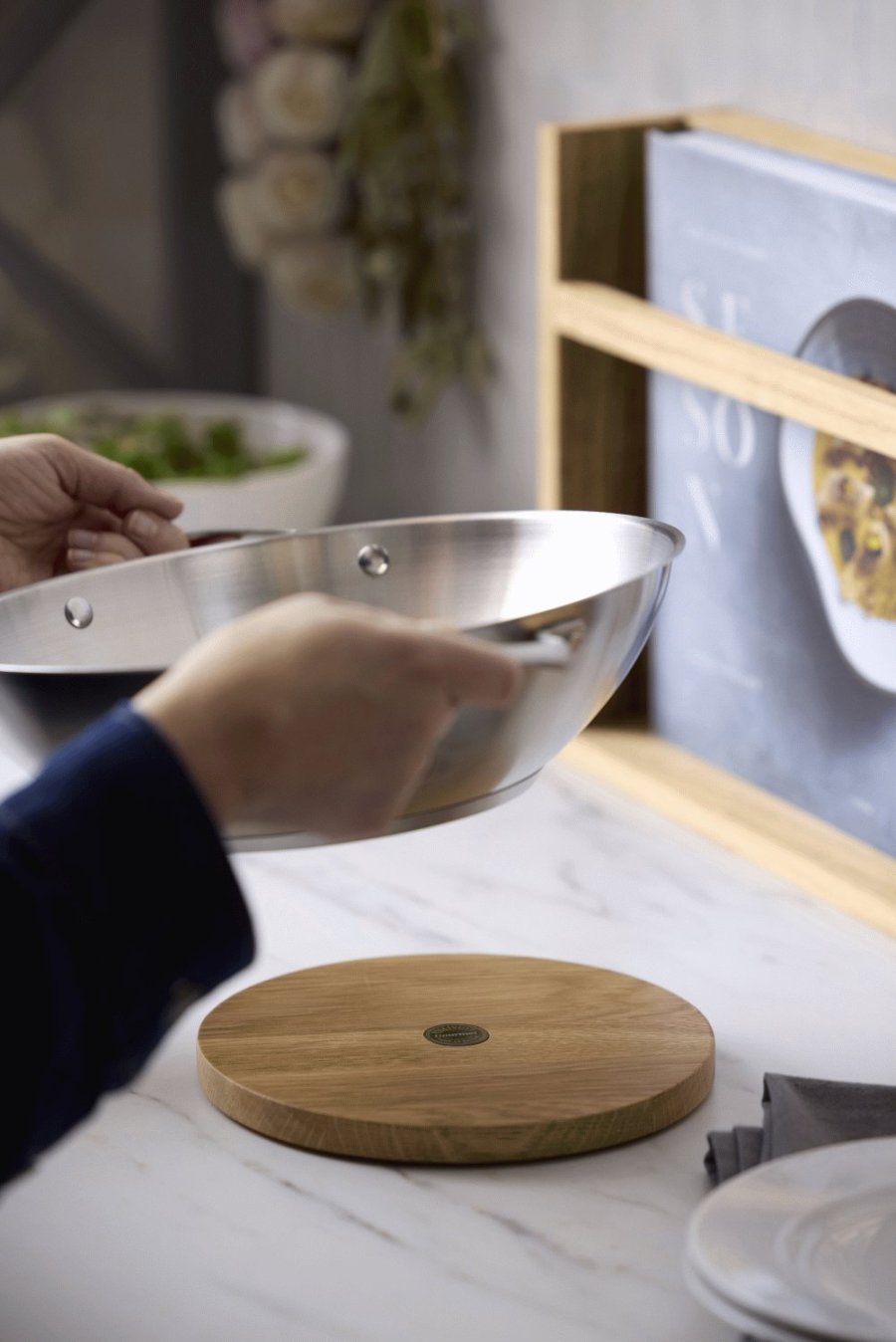 Pillivuyt Gourmet Douron Untersetzer 20x20 cm, Eiche