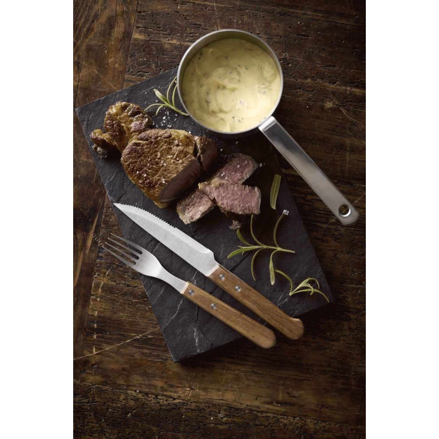 HOLM Steakbesteck 8teilig, Akazie