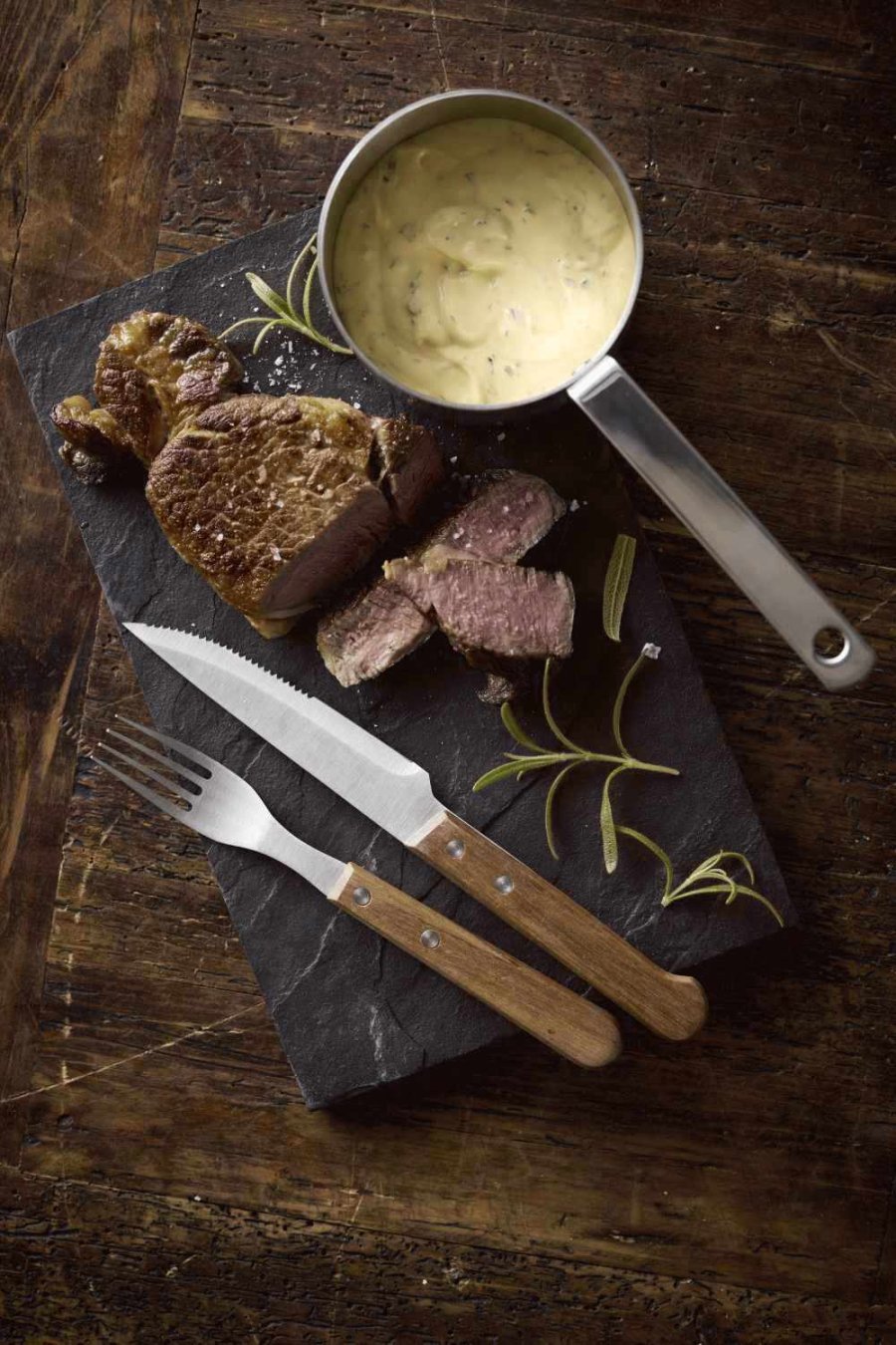 HOLM Steakbesteck 8teilig, Akazie